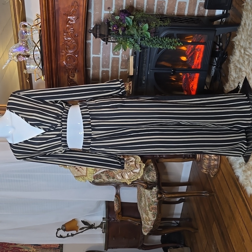 2 Piece Striped Set from Love Culture SM Black,White,Yellow